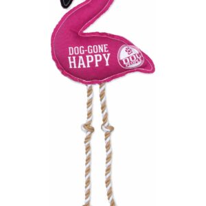 Flamingo - Dog Toy On A Rope