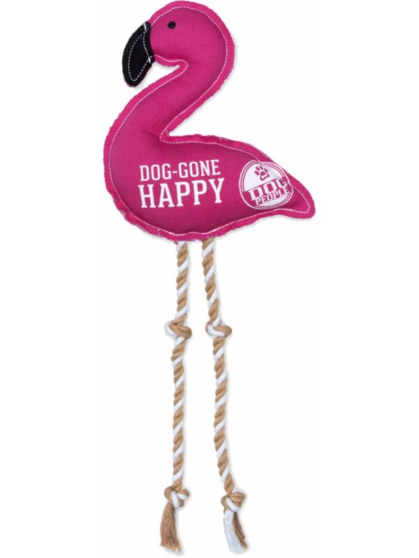 Flamingo - Dog Toy On A Rope