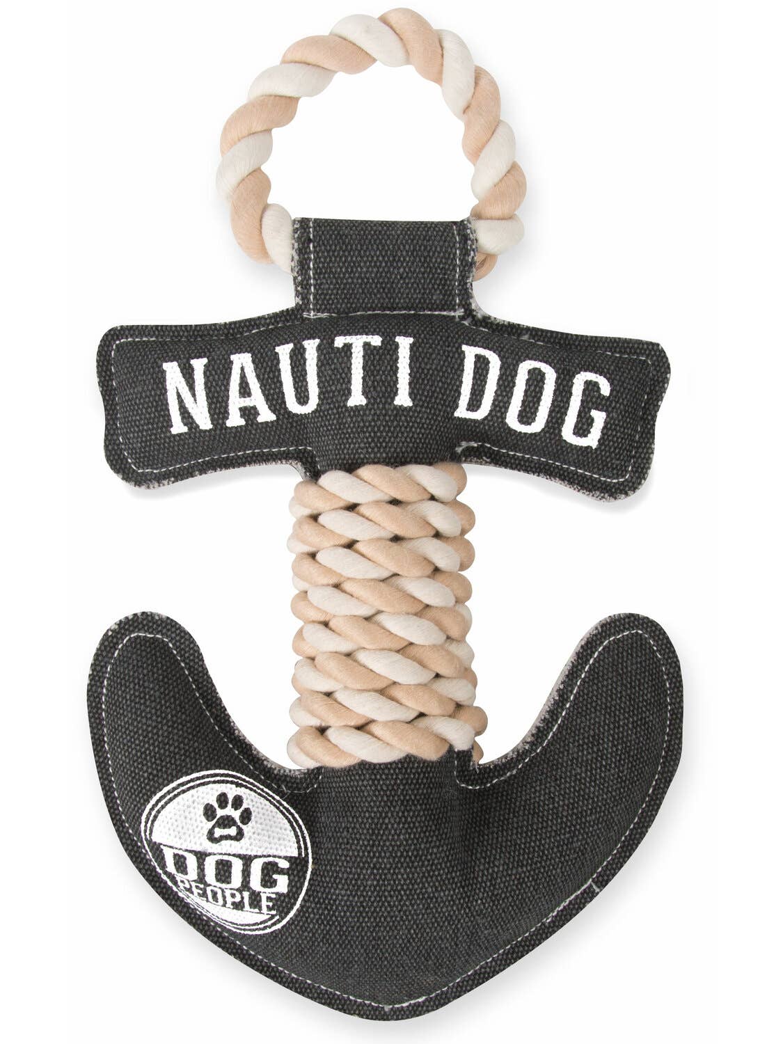 Nauti Dog - 12" Canvas Dog Toy on Rope