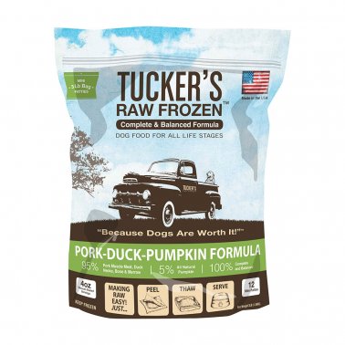 Tucker's Raw Frozen Pork - Duck - Pumpkin 6 LB