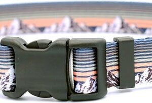 Euro Nylon Dog Collar Mountain Sunset