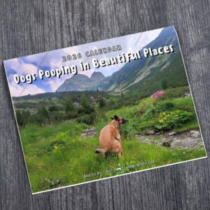 Dogs Pooping in Beautiful Places™ 2024 Calendar