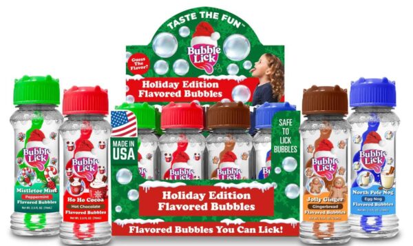 Holiday Edition Lick-able Bubbles