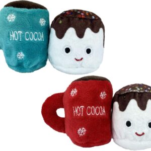Hot Cocoa & Marshmallow Cat Nip Toy 2-Pack