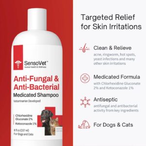 SensoVet Anti-Fungal & Anti- Bacterial Medicated Shampoo