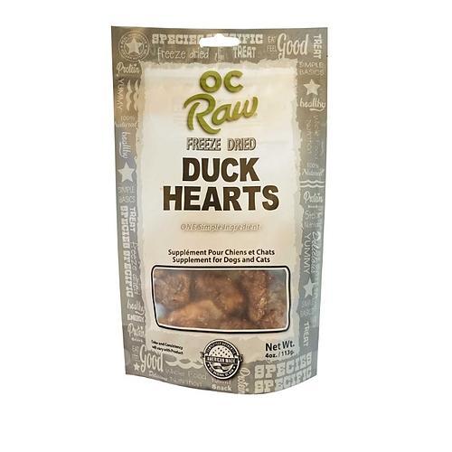 OC Raw Freeze Dried Duck Hearts