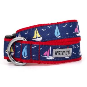 Sailboats Collar-Navy